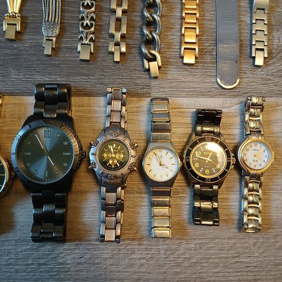 Lot 35+ Watches Parts/Repair ALL Metal Relic Nine West Rumours Armitron Gruen main image 7